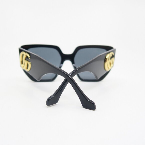 Gucci GG0956S 003 54mm Black and Gold Logo,  New Women's Sunglasses. - Picture 8 of 8